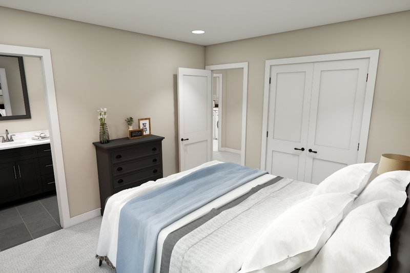 Architectural House Design - Interior - Bedroom 1 for Bungalow House Plan #51-1381 - 3 bed, 3.5 bath