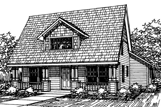 Exterior - Other Elevation for Cottage House Plan #124-306 - 3 bed, 2.5 bath