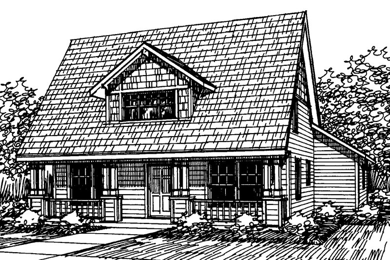 Home Plan - Exterior - Other Elevation for Cottage House Plan #124-306 - 3 bed, 2.5 bath