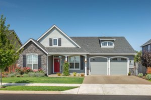 Home Plan - Cottage Exterior - Front Elevation Plan #48-102