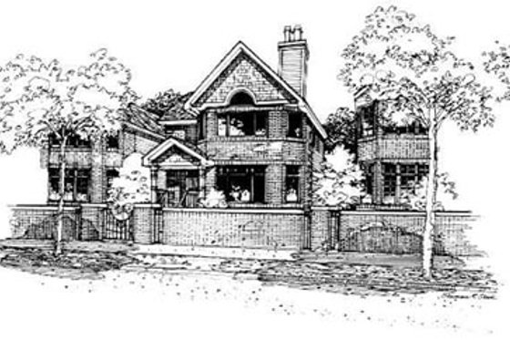 Exterior - Front Elevation for Traditional House Plan #50-224 - 3 bed, 2.5 bath