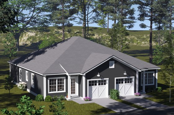 Exterior - Other Elevation 4 for Cottage House Plan #513-2380 - 3 bed, 2 bath