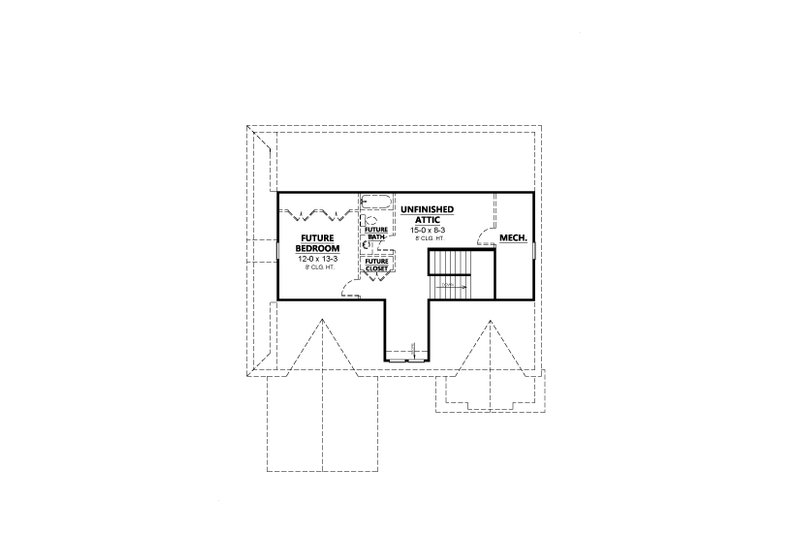Dream House Plan - Floor Plan - Upper Floor 1 for Traditional House Plan #1080-2 - 5 bed, 4.5 bath