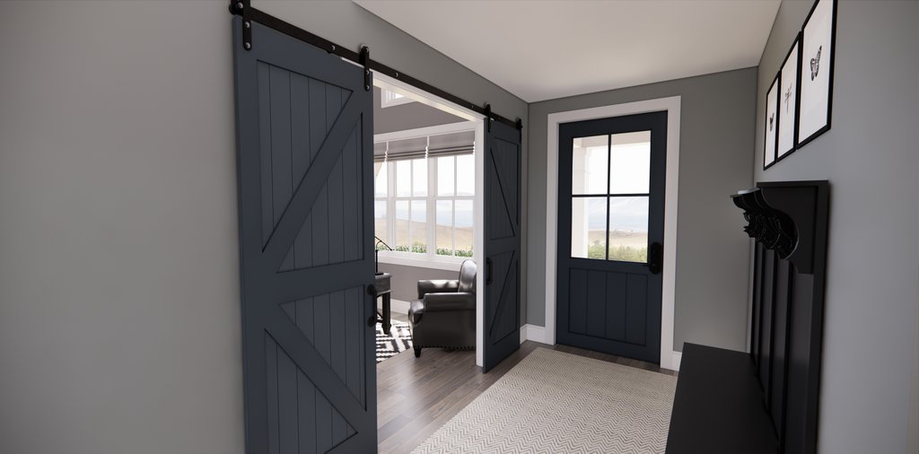 Interior - Entry 1 for Farmhouse House Plan #51-1569 - 3 bed, 3 bath
