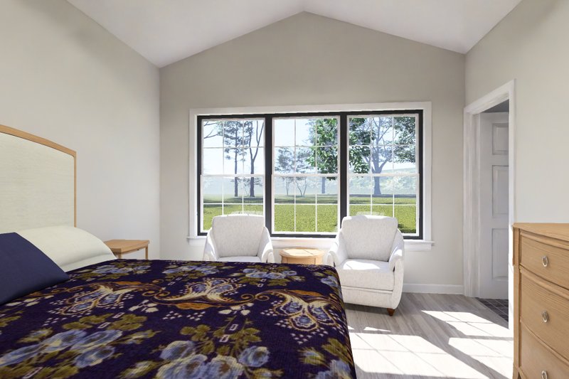 Architectural House Design - Interior - Master Bedroom for Cottage House Plan #513-2467 - 4 bed, 3 bath