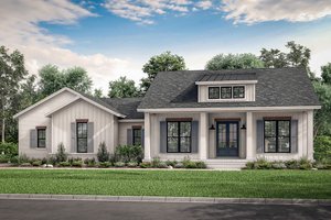 Exterior - Front Elevation 3 for Farmhouse House Plan #430-208 - 3 bed, 2.5 bath