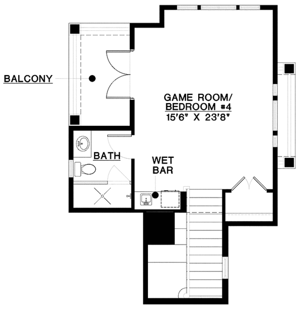 House Plan Design - Country Floor Plan - Upper Floor Plan #1017-149