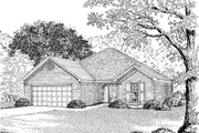 Country Style House Plan - 3 Beds 2 Baths 1382 Sq/Ft Plan #17-2729 