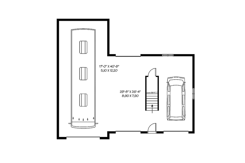 House Design - Floor Plan - Main Floor for Country House Plan #23-2426, 0 bath