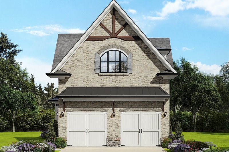 House Plan Design - Exterior - Front Elevation 6 for Traditional House Plan #54-569, 1 bath