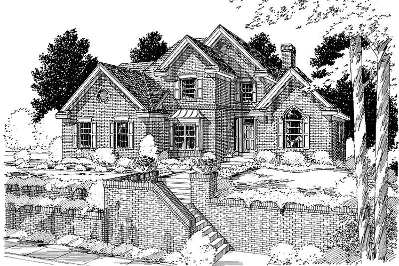 Home Plan - Traditional Exterior - Front Elevation Plan #46-560
