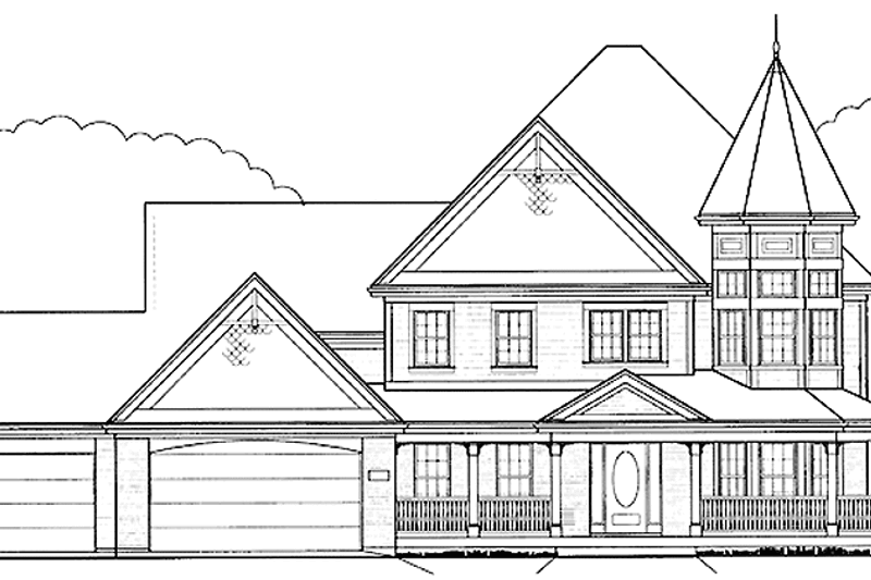 Architectural House Design - Country Exterior - Front Elevation Plan #978-24