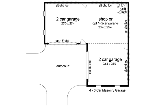 Floor Plan - Main Floor for Traditional House Plan #84-718, 0 bath