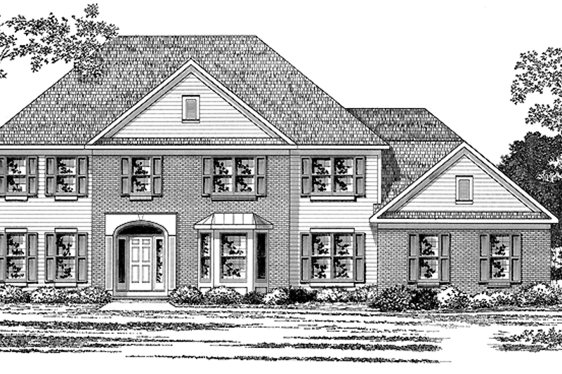 Home Plan - Classical Exterior - Front Elevation Plan #328-420