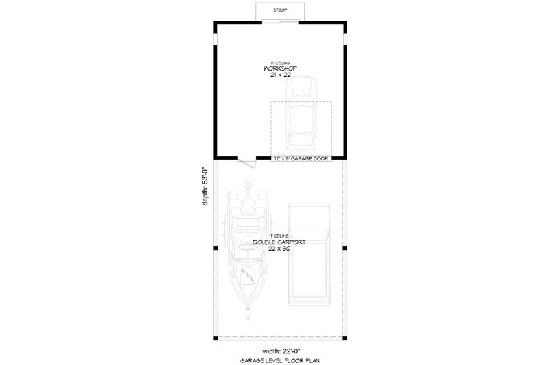 Home Plan - Floor Plan - Main Floor for Country House Plan #932-1051, 0 bath