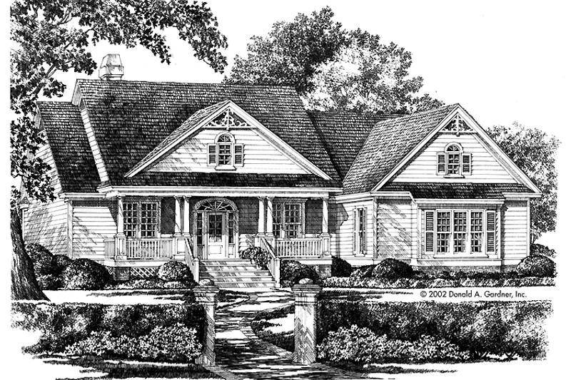 Dream House Plan - Country Exterior - Front Elevation Plan #929-673