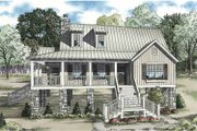 Mediterranean Style House Plan - 4 Beds 2 Baths 1472 Sq/Ft Plan #17-3299 
