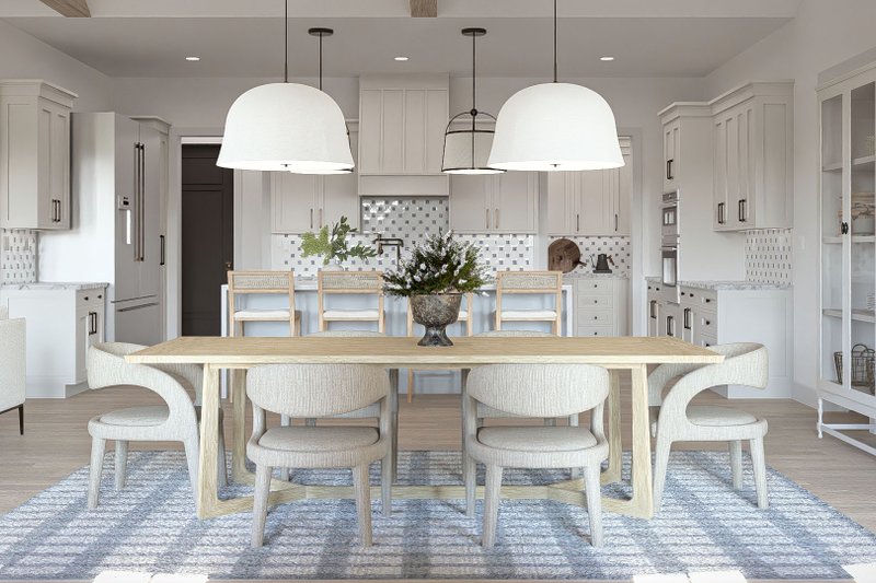 House Blueprint - Interior - Dining Room 1 for Farmhouse House Plan #455-745 - 3 bed, 2.5 bath