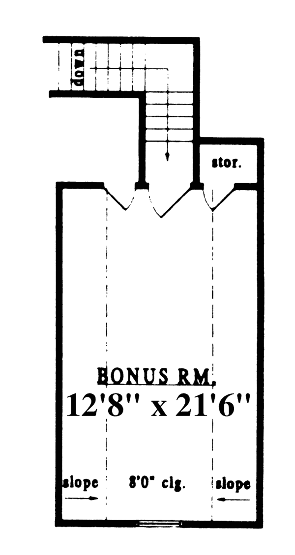 Architectural House Design - Country Floor Plan - Upper Floor Plan #42-503