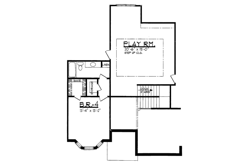 Home Plan - Floor Plan - Upper Floor for Country House Plan #62-160 - 4 bed, 4 bath