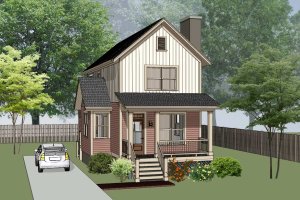 Country Exterior - Front Elevation Plan #79-203