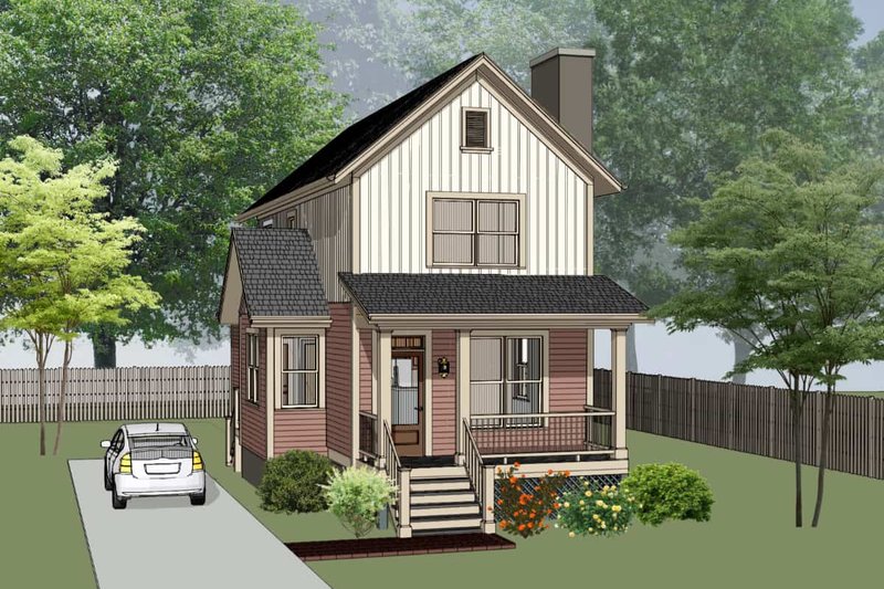 Home Plan - Country Exterior - Front Elevation Plan #79-203