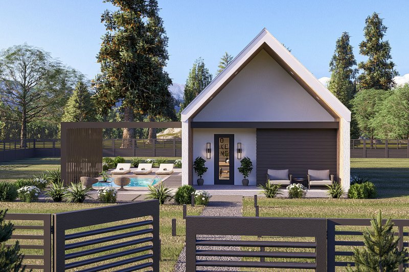 Dream House Plan - Modern Exterior - Front Elevation Plan #455-669