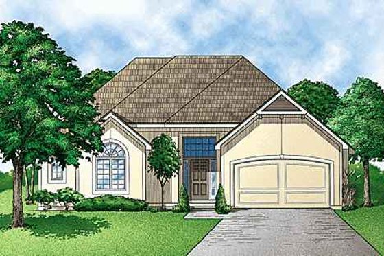 Exterior - Front Elevation for Traditional House Plan #67-316 - 4 bed, 3 bath