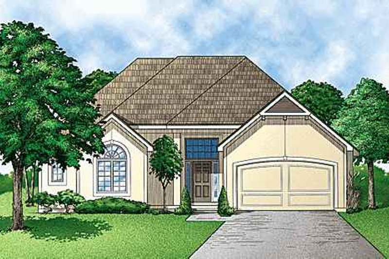Traditional Style House Plan - 4 Beds 3 Baths 2356 Sq/Ft Plan #67-316 Exterior