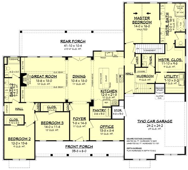 Dream House Plan - Basement Stair Location