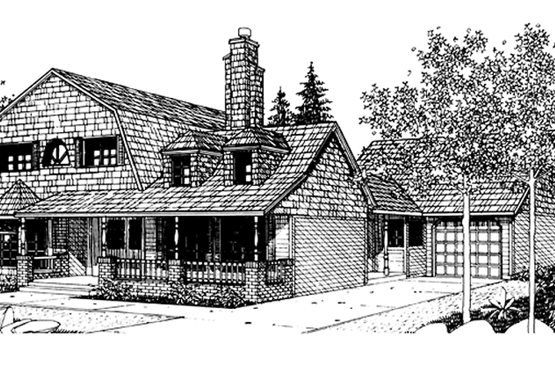 Home Plan - Country Exterior - Front Elevation Plan #320-1251