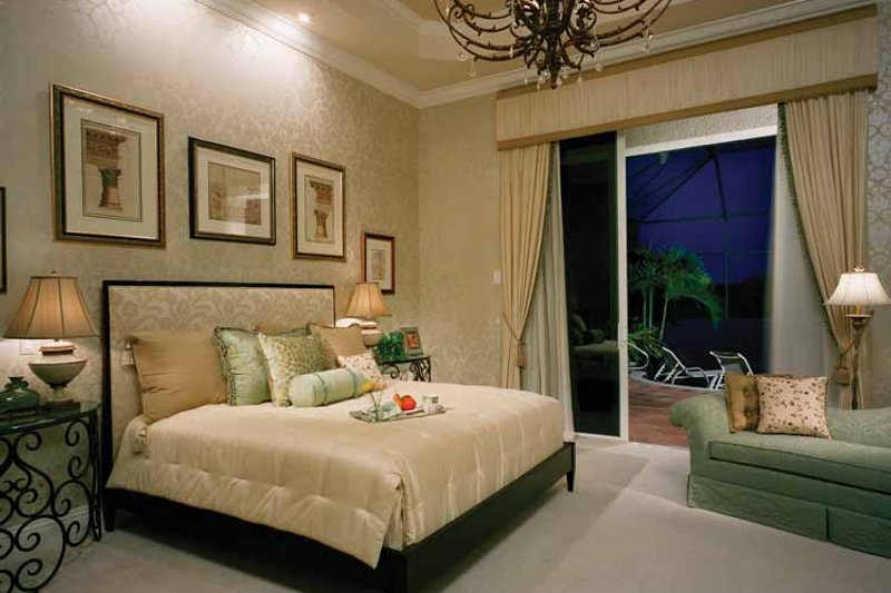 Architectural House Design - Interior - Master Bedroom for Mediterranean House Plan #930-324 - 3 bed, 3.5 bath