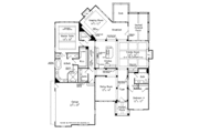 European Style House Plan - 4 Beds 4 Baths 3125 Sq/Ft Plan #927-358 