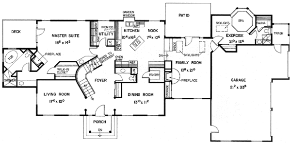 House Plan Design - Colonial Floor Plan - Main Floor Plan #60-835