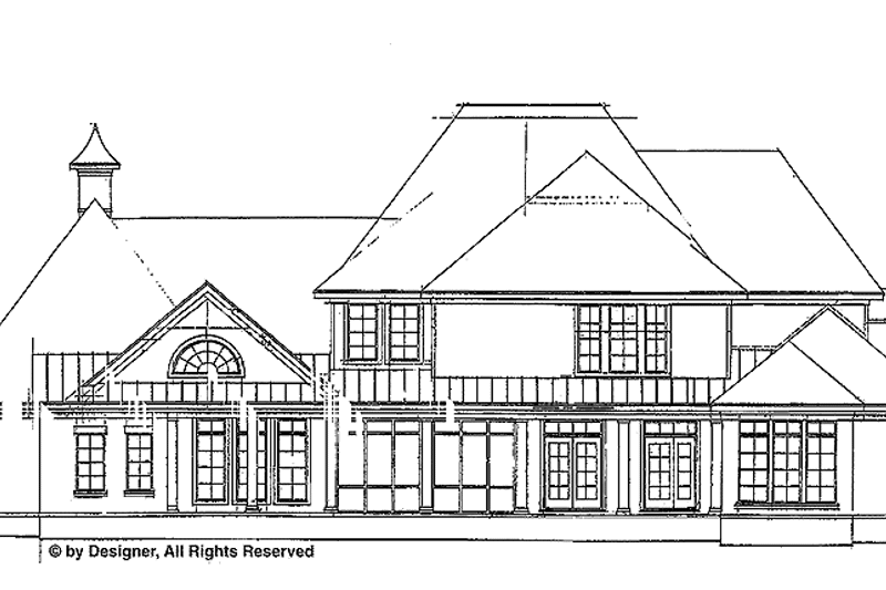 Home Plan - Exterior - Rear Elevation for Country House Plan #952-276 - 4 bed, 3 bath