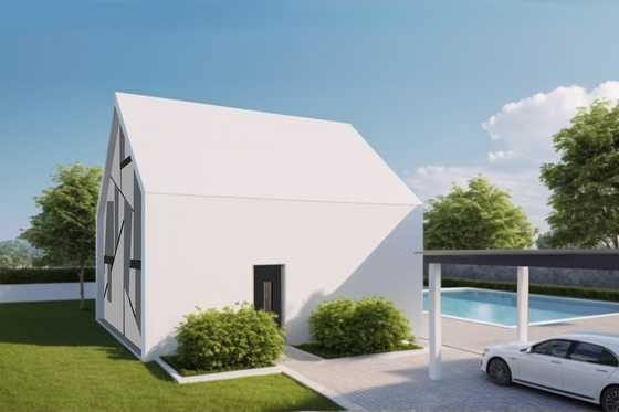 Exterior - Other Elevation 1 for Contemporary House Plan #542-22 - 3 bed, 3 bath