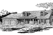 Colonial Style House Plan - 4 Beds 2.5 Baths 2463 Sq/Ft Plan #315-118 