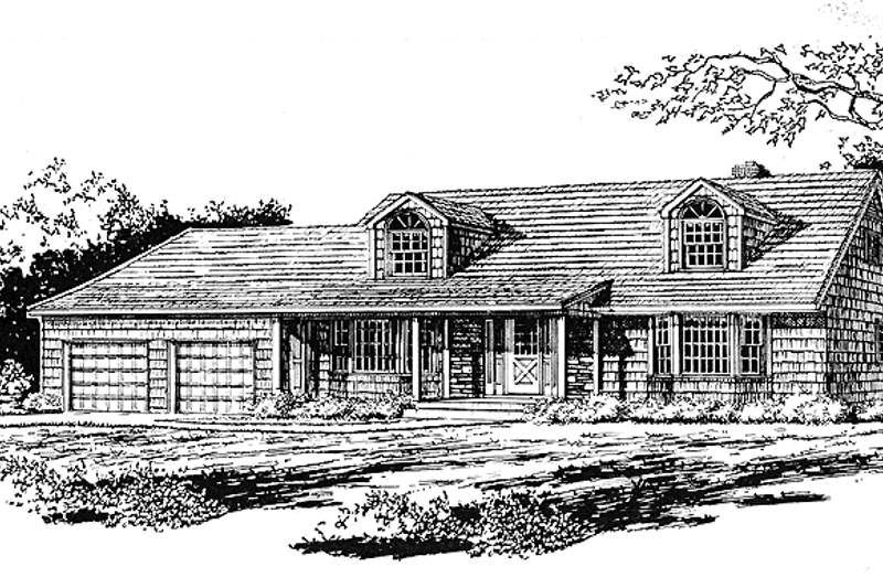 Colonial Style House Plan - 4 Beds 2.5 Baths 2463 Sq/Ft Plan #315-118