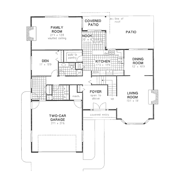 Home Plan - European Floor Plan - Main Floor Plan #18-8959