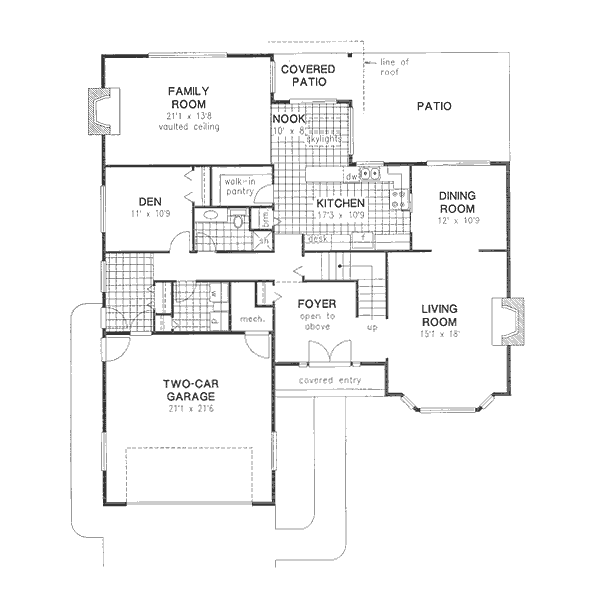 Dream House Plan - European Floor Plan - Main Floor Plan #18-8959