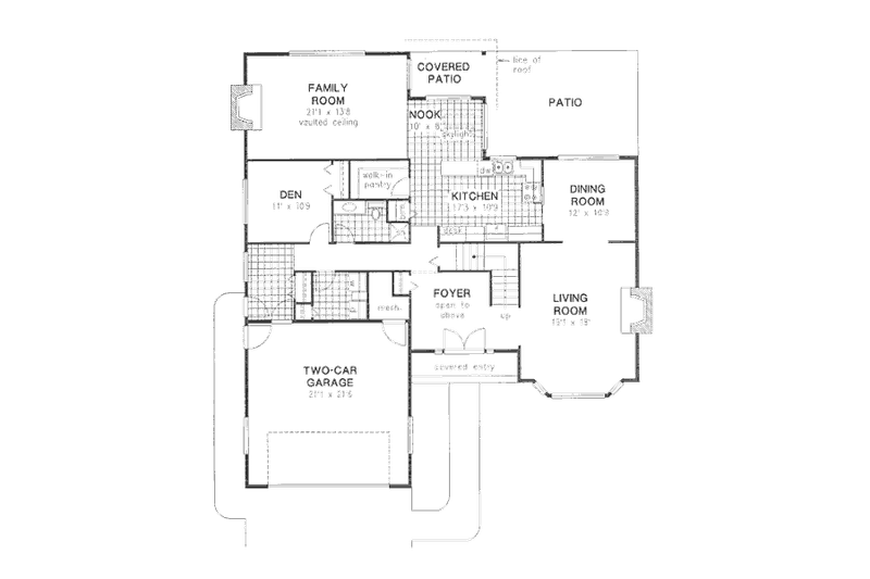 Dream House Plan - Floor Plan - Main Floor for European House Plan #18-8959 - 5 bed, 3 bath