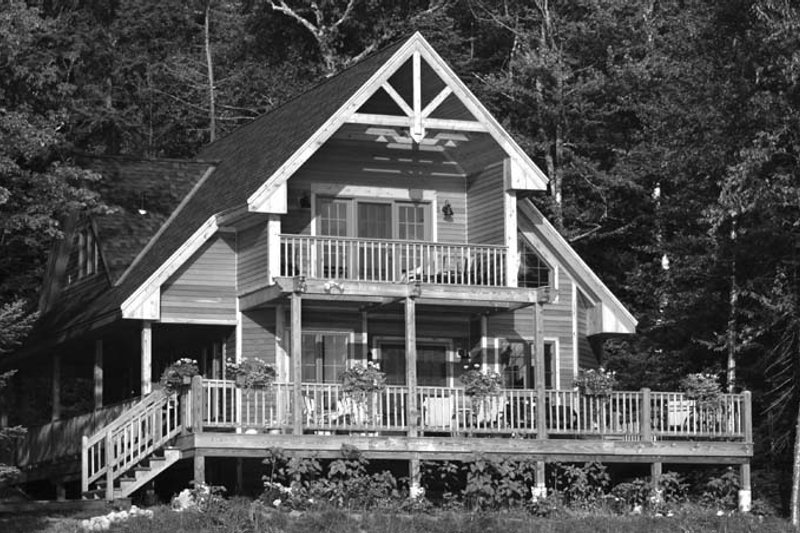 Architectural House Design - Exterior - Rear Elevation 5 for Cabin House Plan #118-167 - 3 bed, 2 bath