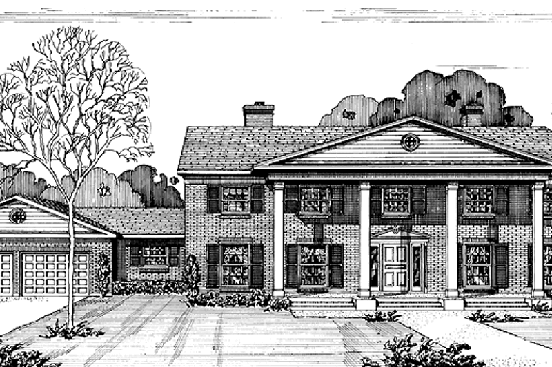 Architectural House Design - Classical Exterior - Front Elevation Plan #320-774