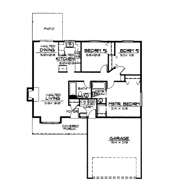Home Plan - Country Floor Plan - Main Floor Plan #997-25