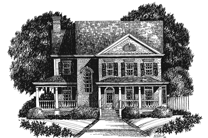 Architectural House Design - Classical Exterior - Front Elevation Plan #429-165
