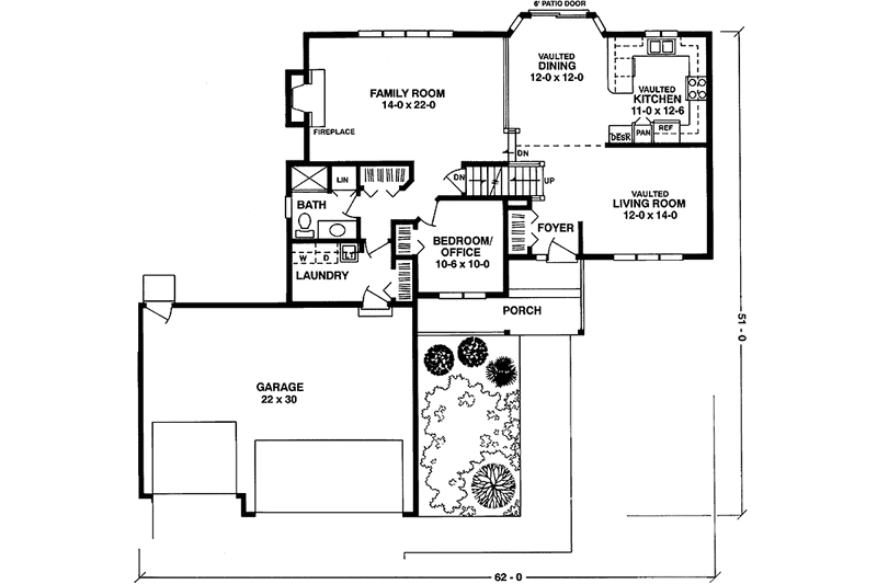 Home Plan - Floor Plan - Main Floor for Country House Plan #981-28 - 3 bed, 3 bath