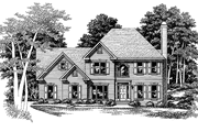 Colonial Style House Plan - 4 Beds 3 Baths 2358 Sq/Ft Plan #927-48 