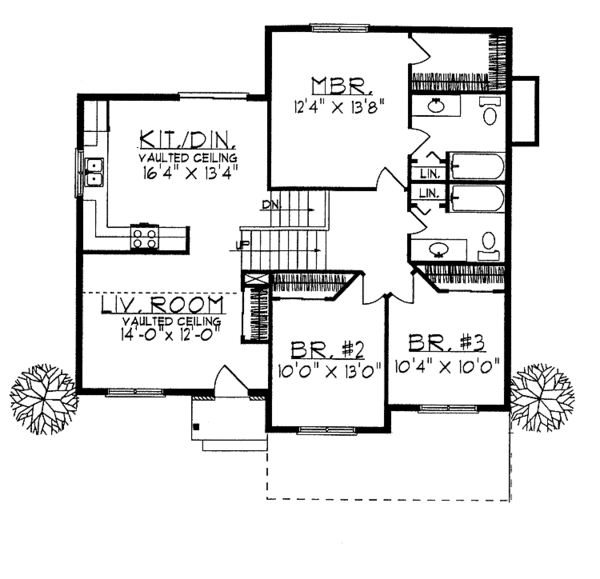 Dream House Plan - Contemporary Floor Plan - Main Floor Plan #70-1328