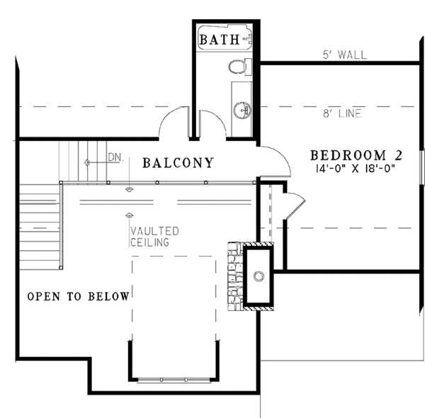 Dream House Plan - Mediterranean Floor Plan - Upper Floor Plan #17-3307