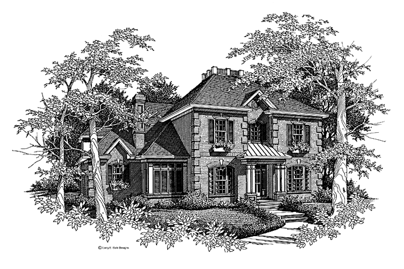 House Design - Country Exterior - Front Elevation Plan #952-91